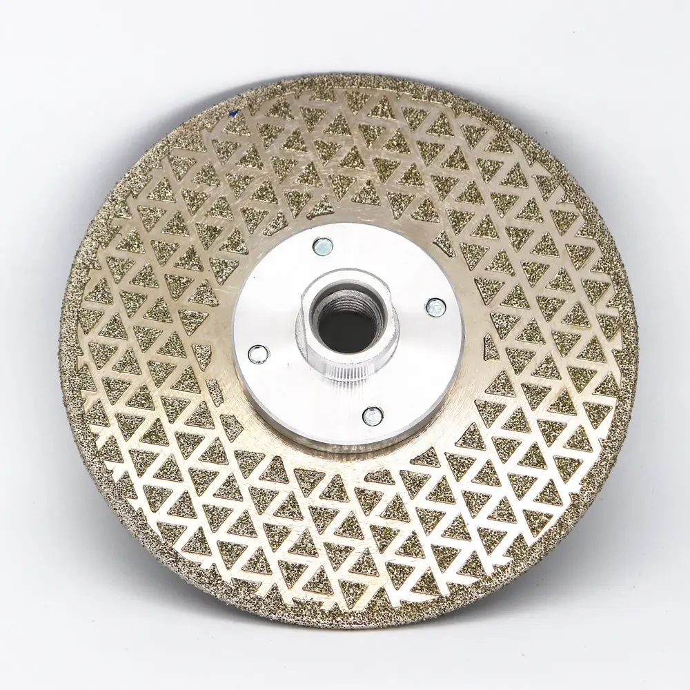 Elektrolize elmas testere bıçağı galvanizli elmas kesim ve taşlama diski için her iki tarafı mermer granit seramik karo