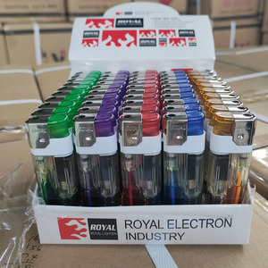 Màu Nhựa LED Cakmak Hút Thuốc Phụ Kiện Sạc Điện Tử Gas Thuốc Lá Nhẹ Hơn Encendedores - Product Image 1