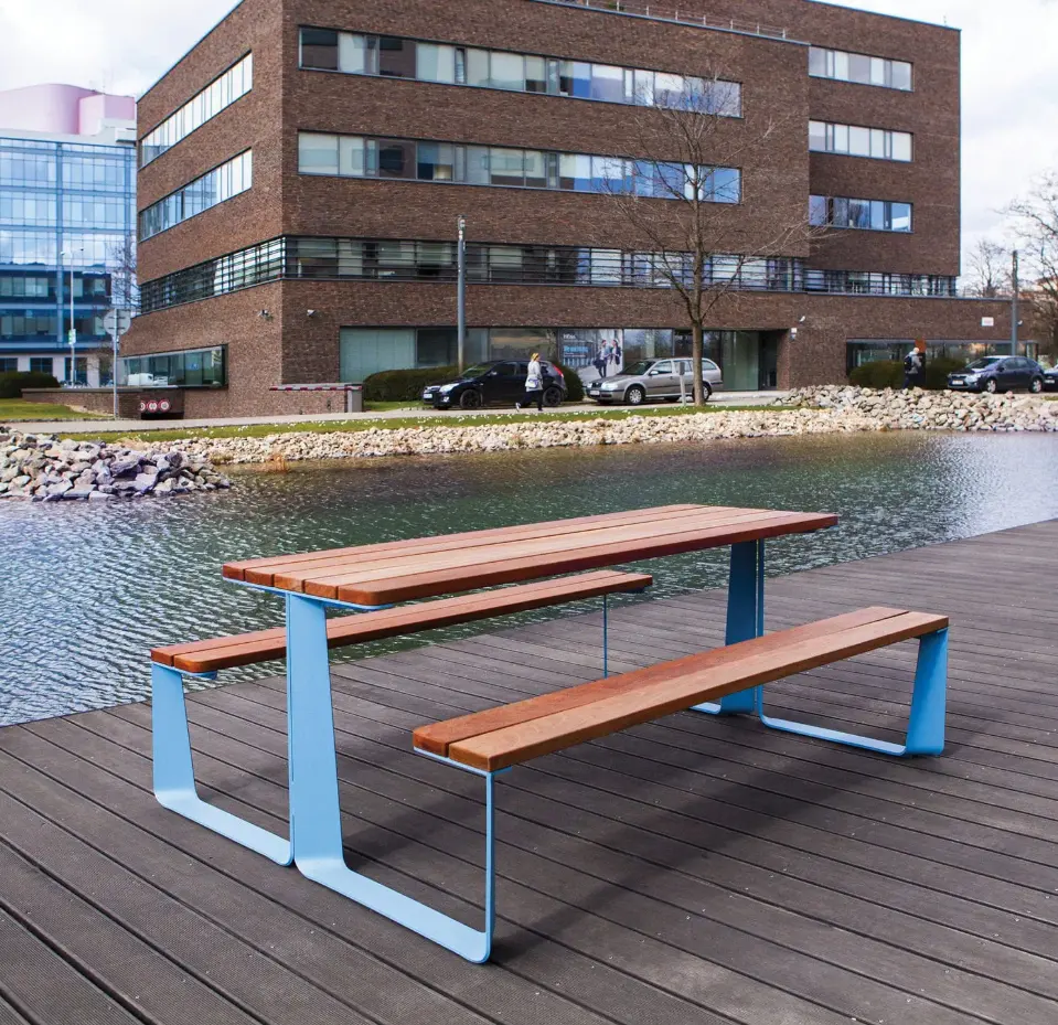 Table et banc de pique-nique en bois, vente en gros