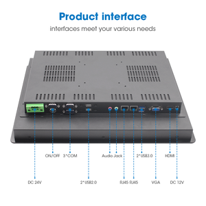 15 Inch <strong>Embedded</strong> Intel J6412 X86 Single Board Computer with RS232 LAN Touch Screen Panel Pc