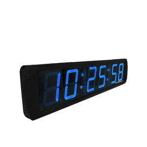 Orologio da parete multifunzione personalizzato 6 cifre 4 pollici blu LED grande Display conto alla rovescia Timer digitale per ufficio scuola Club - Product Image 4