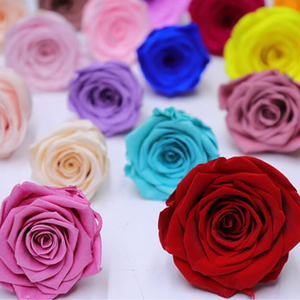 थोक 5-6 सेमी गुलाब के सिर को संरक्षित किया गया फूल अनंत गुलाब का बक्सा - Product Image 1