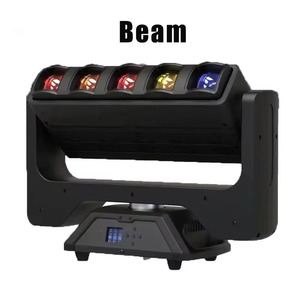 ZY 5 adet <span class=keywords><strong>60W</strong></span> RGBW 4In1 hareketli kafa ışın ışık Strobe sahne ışıkları Bar Club DJ konser için