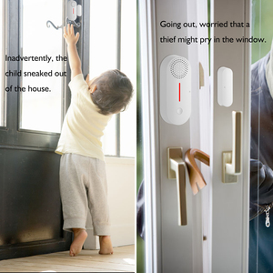 HONEYGUARD HSA028 WiFi Window &amp; Door Sensor Tuya Control Sound <strong>Alarm</strong> Detector Timed Arm/<strong>Disarm</strong> Home Security System - Product Image 5