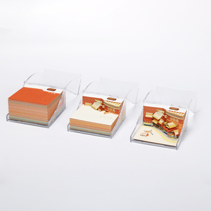 3D Paper Craft Logo Impreso Original Custom Building Block Model To Do List Post Note Pad Calendario diario Paper Cube Memo Pad - Product Image 1