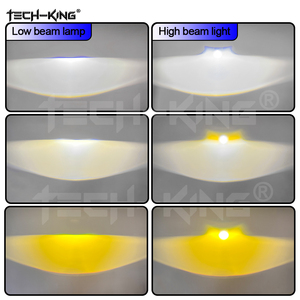 3 renkler Bi Led projektör Lens yüksek düşük işın Led lazer sis işık oto aksesuarları için özelleştirilebilir Logo 2 inç araba Lens sis lambası - Product Image 6