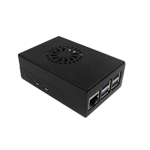 Carcasa protectora de aleación de aluminio para Raspberry Pi 5th Black Metal Case Ventilador de refrigeración Radiador Compatibilidad Kits de módulos electrónicos - Product Image 2