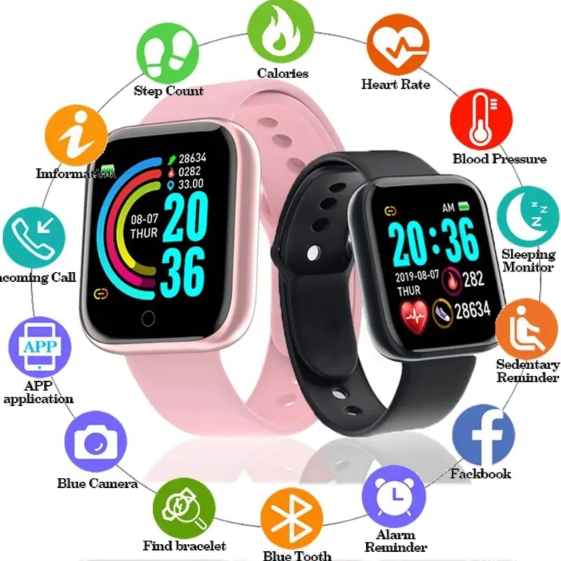 Fabbrica all'ingrosso D20S Smartwatch 1.44 pollici Hryfine Sport Fitness Tracker 2023 vendita calda più economico Smart Watch D20 per Android IOS