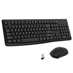 2.4GHz USB Wireless Full-Size <strong>Keyboard</strong> Optical Mouse Combo Mini Style Split Design for Windows <strong>Mac</strong> Laptop/Desktop/PC New Product - Product Image 1