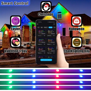 Bán buôn OEM ODM IP67 30 mét ucs2904 RGBW <span class=keywords><strong>LED</strong></span> Pixel điểm ánh sáng vĩnh viễn ngoài trời eave giáng sinh đá quý đèn theo dõi ánh sáng - Product Image 5