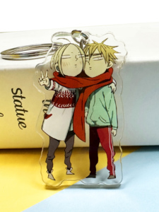 ที่มีคุณภาพสูงส่วนบุคคลอะนิเมะสลักโลโก้ขายส่งโลหะอะคริลิพวงกุญแจพริกไทยสเปรย์พวงกุญแจ - Product Image 4