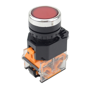 LA38 22 millimetri di Blocco Auto-chiusura a scatto Push button switch 1NO 1NC Momentaneo interruttori a pulsante, piccolo interruttore di pulsante - Product Image 4