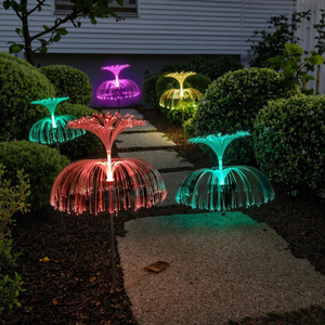 IP65 solaire LED méduse pelouse lumière feu d'artifice décor de jardin pour les vacances et l'éclairage de pelouse extérieur de Noël - Product Image 2