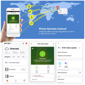 KERUI W181 WIFI GSM sistema de seguridad de alarma antirrobo Tuya sistema de alarma inteligente para el hogar Detector PIR Sensor de puerta sistema de alarma inalámbrico - Product Image 3