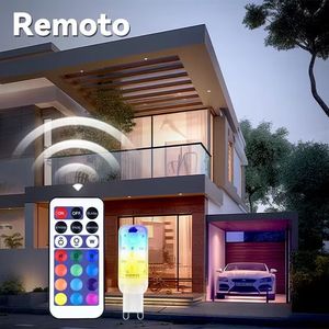 AC 100-240V G9 akıllı RGB Led ışık çok renkli değişen akıllı ampuller RGB Led G9 ampul uzaktan kumanda ile - Product Image 3
