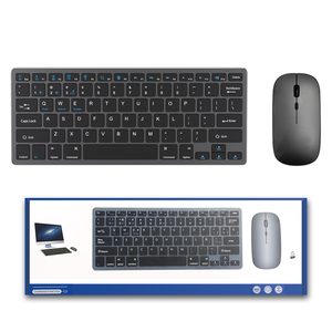 2,4G inalámbrico recargable Mini teclado delgado y combinación de mouse BT Keyboard Suite en stock - Product Image 4