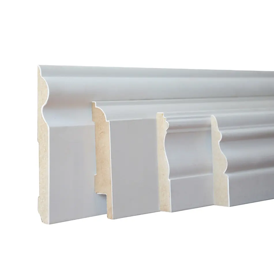 Primed MDF floor skirting type