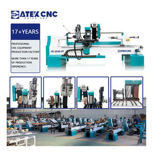 Tornio per la lavorazione del legno CNC ad alta precisione con caricamento e scarico automatico in quattro fasi multifunzione - Product Image 1