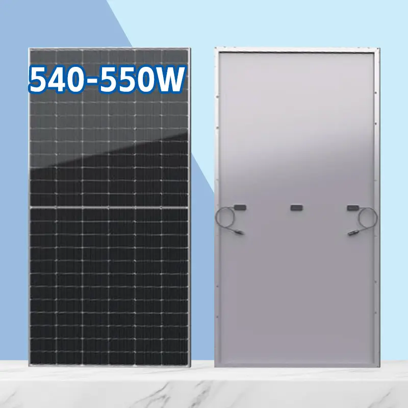 540w 550 w 600w Panneau Solaire 태양 전지 패널 Pv 패널 550 와트 플레이트 가격 저렴한 모든 검은 태양 전지 패널 중국