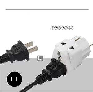 2 <strong>Way</strong> Universal to Germany EU Plug Adapter Type-F Schuko Round 2 Pins US AU UK to European Travel Conversion Plug Socket - Product Image 6