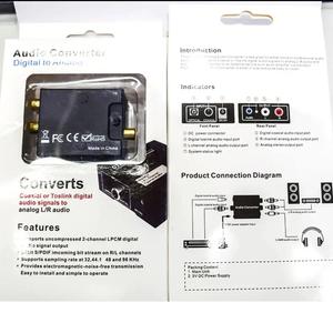 Toslink Amplificador Decodificador 192 kHz DAC 24-bit S/P DIF Señal a analógico Estéreo Adaptador R/L Convertidor de audio digital a analógico - Product Image 6