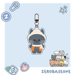 5CM KPOP ZEROBASEONEZERONIアクリルキーホルダーZhanghaoJiwoong Gyuvin Yujin漫画画像キーリングバッグキー飾りファンギフト - Product Image 4