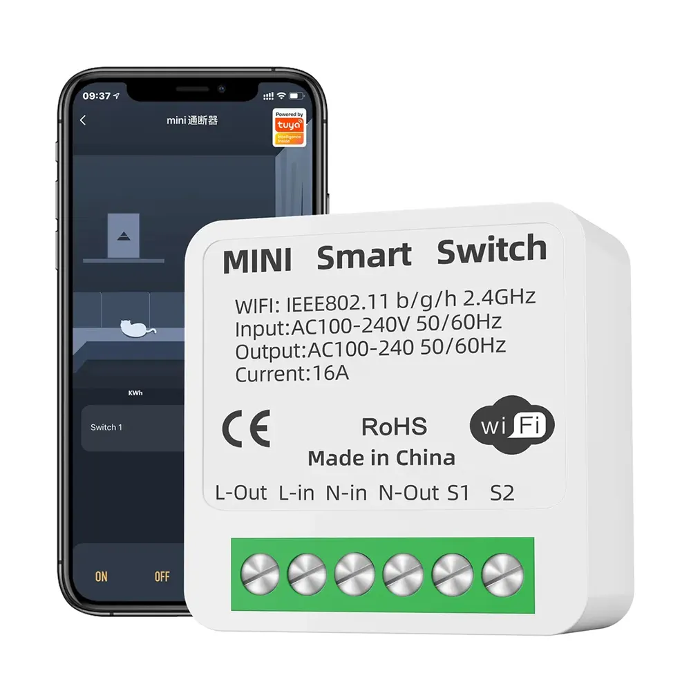 Tự làm Mini Wifi tuya ánh sáng thông minh điều khiển ngắt mạch 16A 2 cách chuyển đổi cho nhà thông minh