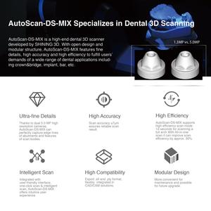 Одобренный CE Блестящий 3D автосканальный DS-MIX стоматологический Настольный лабораторный сканер с камерами 2x5,0 МП - Product Image 4