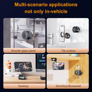 N4 alaşım katlanır güçlü mıknatıs manyetik telefon tutucu masa araba emme cam ayarlanabilir rotasyon vakum adsorpsiyon montaj - Product Image 5