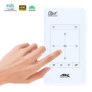 Flyin P09-II Mini taşınabilir 4K Android mobil projektör yerli Full HD <span class=keywords><strong>DLP</strong></span> Stereo AU ev sineması