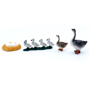 Morefun eğitim öğretim araçları katı PVC simülasyon hayvanat bahçesi modeli plastik hayvan oyuncakları büyüme döngüsü oyuncaklar için kaz dahil - Product Image 1