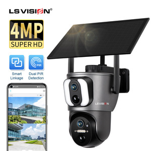 LS görüş 6mp çift Lens açık 4G güneş kameralar çift IPR algılama ip66 su geçirmez kamera tam renkli gece sürüm Ubox App - Product Image 1