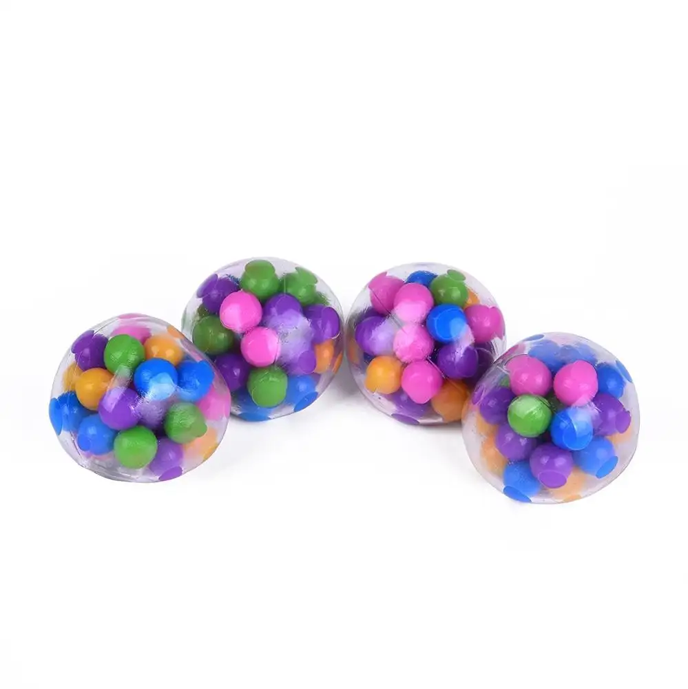 Hochwertiger DNA-Stress ball mit bunter Perle im Inneren, Sicherheits-Stressabbau-Spielzeug