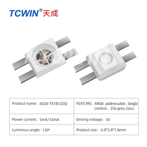 Tcwin ชิป DMD RGB LED สร้างวงจรรวม1280-6038b แสง3ปีและการออกแบบวงจร RGBW 180W dicolor LED D480 5 - 30 5V 0.5 LED PRO MAX ควบคุมแอพ - Product Image 4