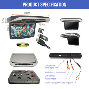 ISO Factory 18.5 Inch Flip Down Screen Multimedia <strong>Video</strong> Ceiling Roof Mount Display Bus TV <strong>Monitor</strong>