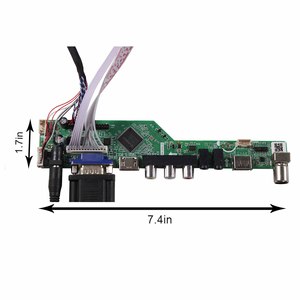 Hd-Mi Vga Av Usb Rf液晶テレビメインボードLvdsスクリーンケーブル10.1 "1366X768オートバイ用ディスプレイスクリーン液晶ディスプレイ - Product Image 4