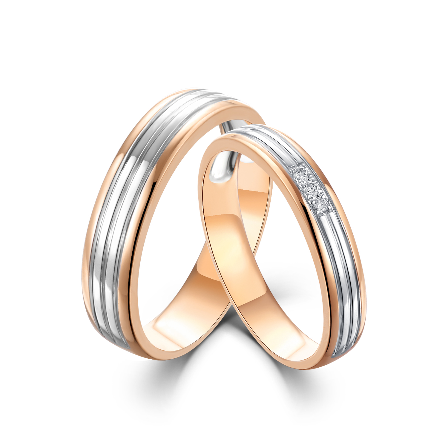 18K Rose White Gold