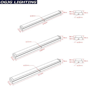 一時停止された2X36wPCディフューザーLED蛍光灯ガソリンスタンドはT5T8緊急天井LED照明器具を交換します - Product Image 2