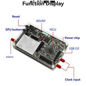 Auf Lager Hack Rf One 1MHz-6GHz SDR-Entwicklungs platine V2.0.0 Open <span class=keywords><strong>Source</strong></span> <span class=keywords><strong>Software</strong></span> Definiertes Radio Aluminium legierung gehäuse und Antenne