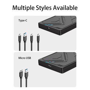 2.5 inch bên ngoài ổ cứng bao vây RGB ánh sáng USB3.1 Loại C SATA III 6Gbps 9.5mm SSD HDD trường hợp UASP 4TB lưu trữ cho máy tính xách tay - Product Image 6