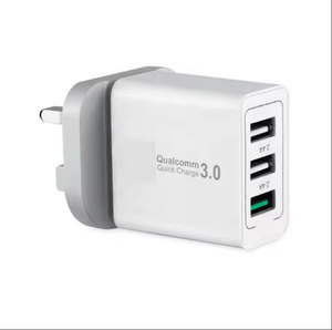 Factory Wholesale PD18W QC 3.0 US and Europe <strong>Plug</strong> 3 USB Ports <strong>Multi</strong> Compatible Fast Charging Travel Phone <strong>Adapter</strong> Wall Charger - Product Image 1