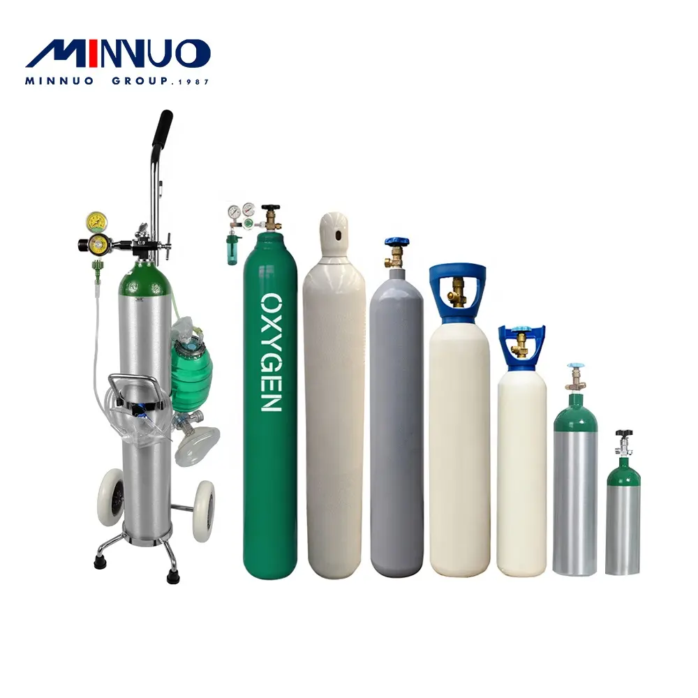 Boş gaz silindirleri en kaliteli 10 M3 boş tıbbi oksijen tankları minfactory fabrika boş oksijen silindiri fiyat