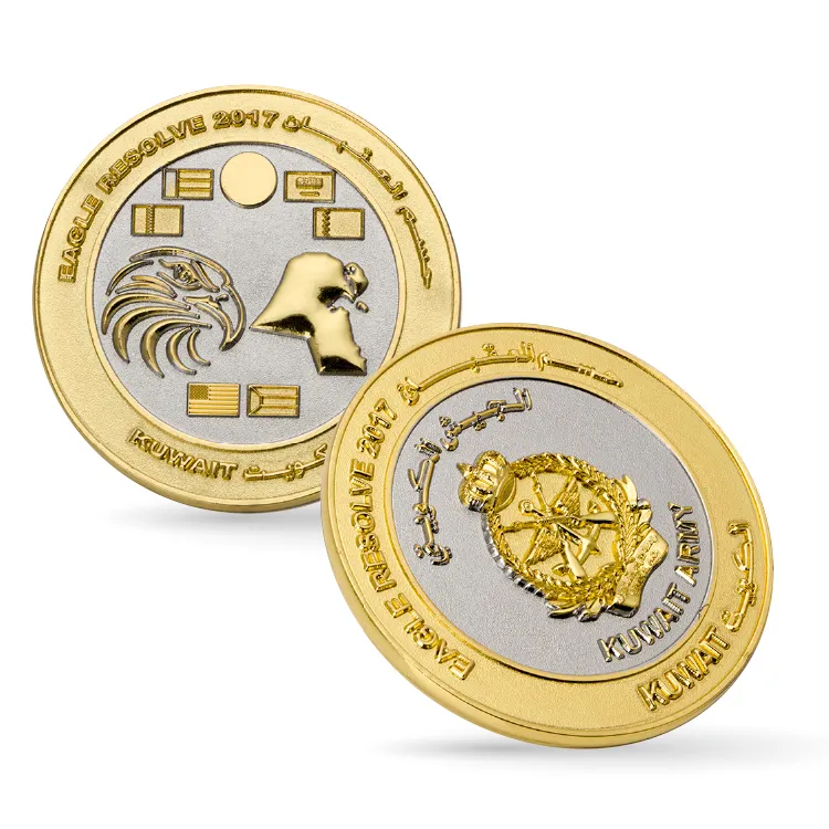 Moneda de fundición 3d de latón dorado personalizada, de alta calidad, monedas antiguas chapadas en oro, moneda de desafío de Metal