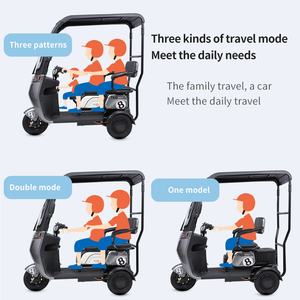 Paige điện ba bánh chở hàng Xe đạp thời trang mới cho trẻ em cơ giới Trike Paige mini 3 bánh xe 3 người xe craigslist - Product Image 5