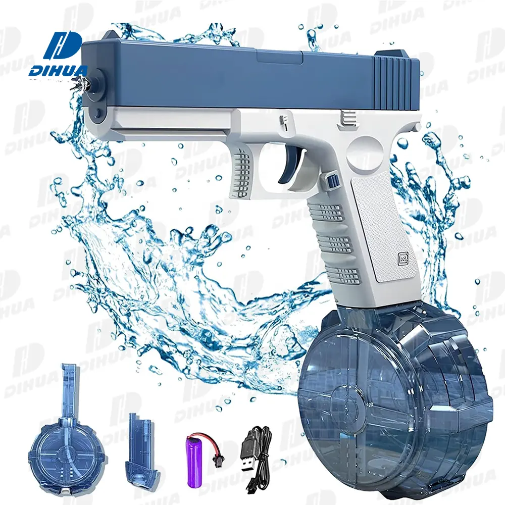 Water Glock Pistola de água totalmente automática para crianças Outdoor Summer Toys Electric Water Pistol Pool Party Toy Guns