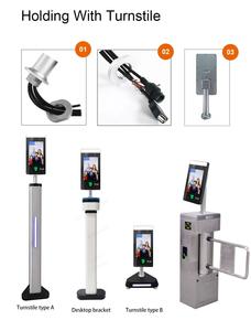 Sistema di controllo degli accessi per porte impermeabile da 5 pollici riconoscimento facciale RFID/accesso alle impronte digitali tramite Wifi/TCP/IP/4G Cloud Date OEM ODM - Product Image 2