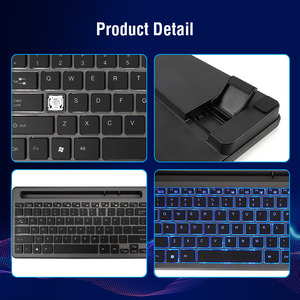 Teclado mágico de gama alta de nueva versión con interruptor de tijera retroiluminado LED 2,4G Interfaz inalámbrica BT teclado de computadora dividido en inglés - Product Image 6
