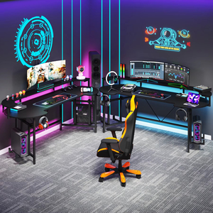 Nuevo diseño, superventas, escritorio para ordenador, estación de trabajo para ordenador, mesa de escritorio para juegos con tiras LED - Product Image 2