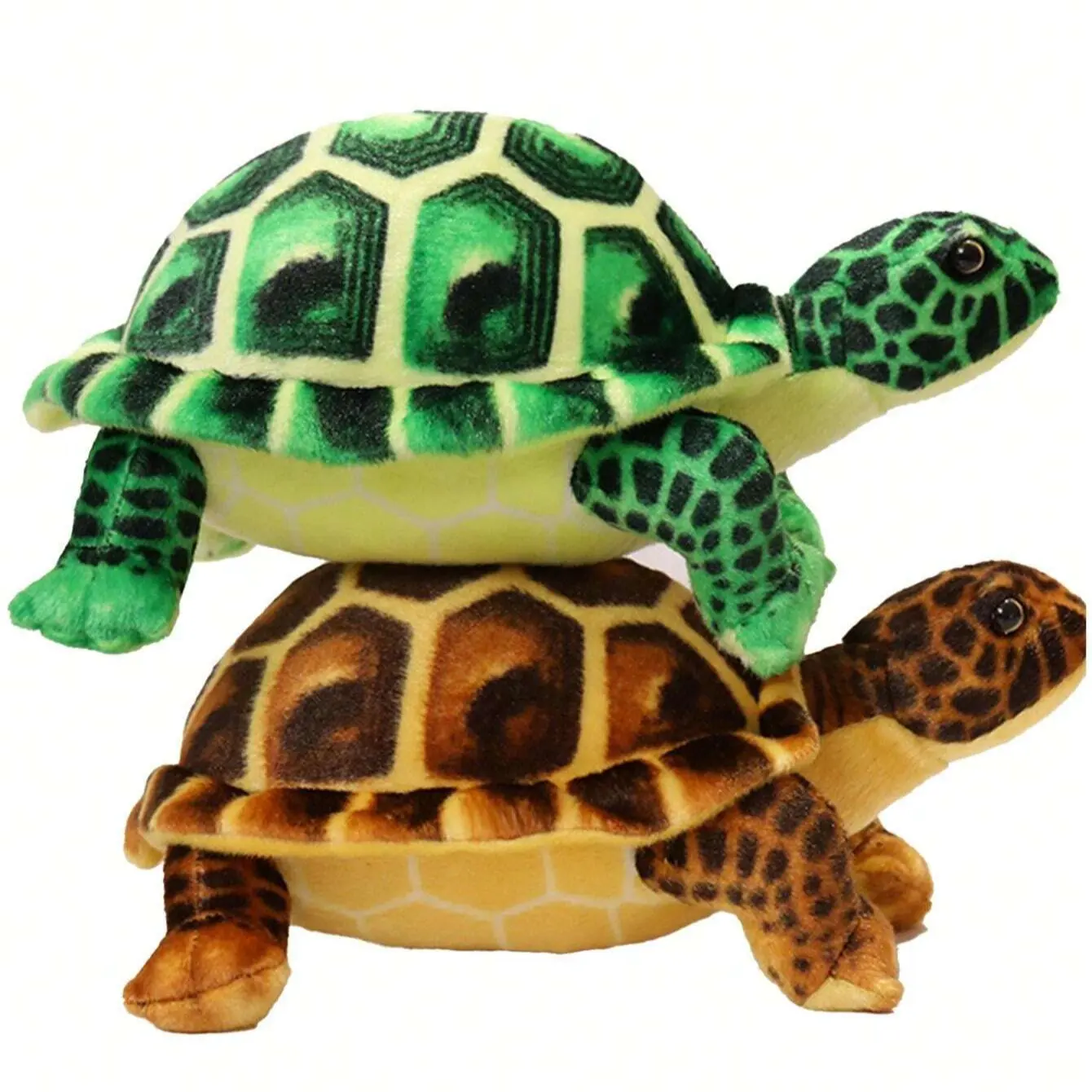 Brinquedo de pelúcia simulado de tartaruga marinha, ornamento de tartaruga grande, brinquedo de pelúcia de 30 cm/11.81 polegadas, animal marinho de desenho animado, brinquedo de pelúcia