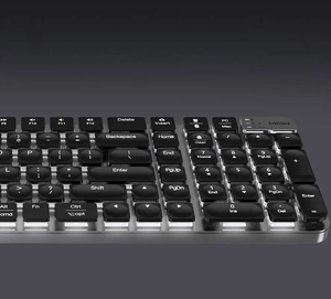 Двухрежимная Низкопрофильная ультратонкая механическая клавиатура Pro 2,4 ГГц перезаряжаемая беспроводная клавиатура MIIIW для умной домашней системы - Product Image 4